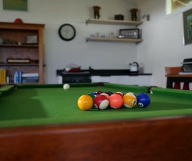 pool table in a home