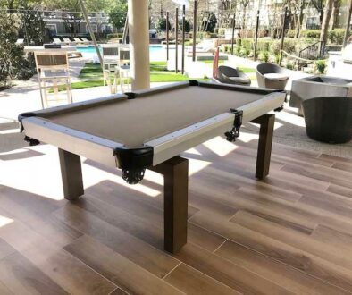 Stylish outdoor pool table