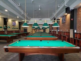 Pool Hall with tables